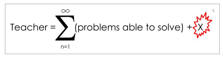 Teacher = sum of problems